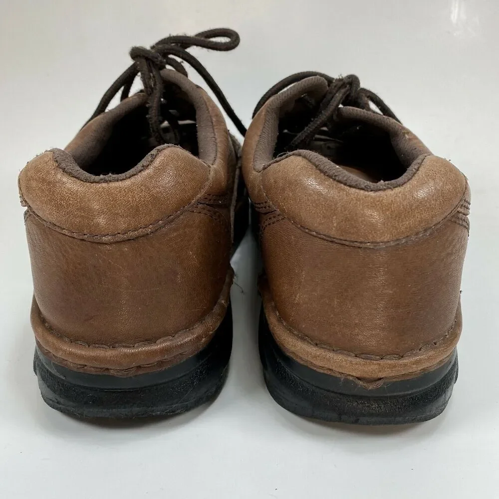 Dr, Scholls Men's Brown Leather Victory Shoes Massaging Gel Insoles Ties 10.5 W